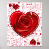 Coeurs et lettres - affiche (Devant)