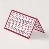 Coeurs et petits points Rouge et blanc Aimer Vous  (Back)