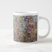 Coeurs et scribbles Spécialité Mug (Droite)
