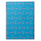 Coeurs et serpents Carnets bleus Motifs (Devant)
