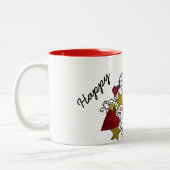 Coeurs et tasse de heureuse Sainte-Valentin (Gauche)