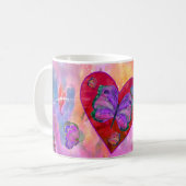 Coeurs et tasse de papillons (Devant gauche)