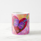 Coeurs et tasse de papillons (Centre)