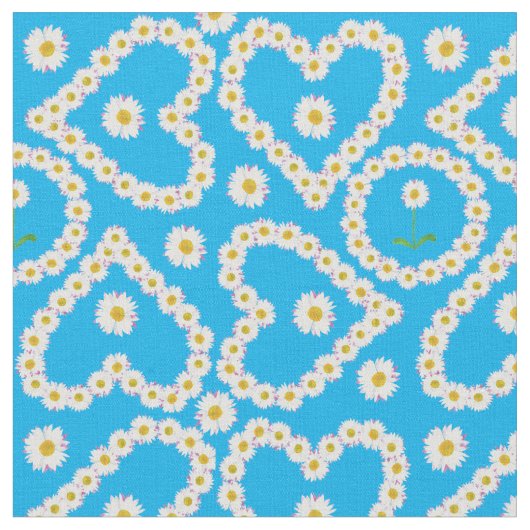 Coeurs et tissu fait sur commande bleu de (Fermer)