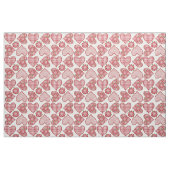Coeurs et tissu romantiques de motif de roses (Fat Quarter)