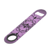 Coeurs et tourbillons noirs et violets (Devant angulaire)