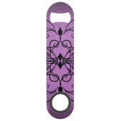 Coeurs et tourbillons noirs et violets (Dos)