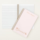 Coeurs et vaches Coquette Journal rose (À l'intérieur)