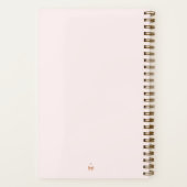 Coeurs et vaches Coquette Journal rose (Verso)