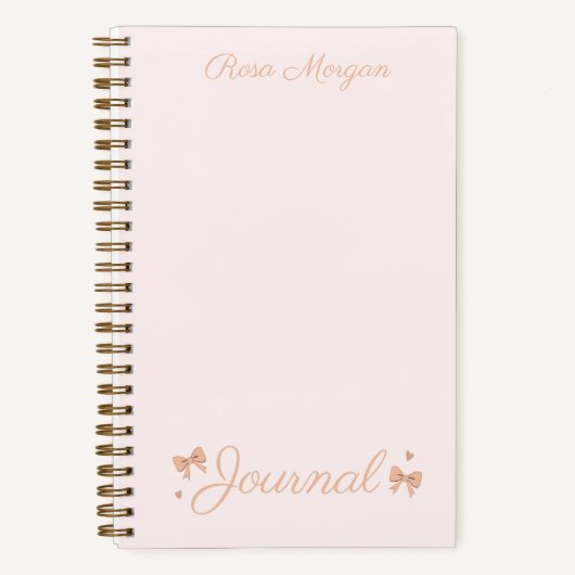 Coeurs et vaches Coquette Journal rose (Recto)