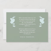 Coeurs et voiture /Juste marié Faire-part Mariage (Dos)