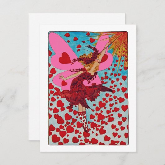 Coeurs Fairy ~ Carte postale / Invitations (Devant / Derrière)