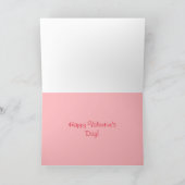 Coeurs/Fleurs Hugs/Baisers Photo Carte Saint Valen (Intérieur)