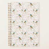 Coeurs floraux d'Oiseau de Chickadee Rose mignon (Devant)