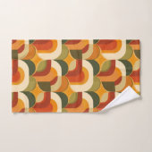 Coeurs géométriques des années 1970 (Serviette à main)