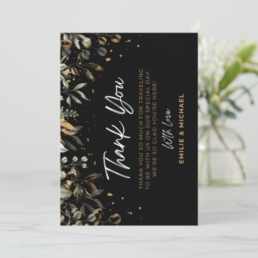 Coeurs Gratuits, carte de remerciements toujours l (Debout devant)