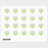 Coeurs Gratuits Vertes Économisez Les Stickers Dat (Feuille)