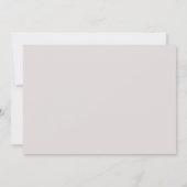 Coeurs gris rose Bunny Baby Shower Invitations (Dos)