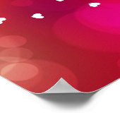 Coeurs Heureuses Saintes-Valentin - Poster Imprime (Coin)