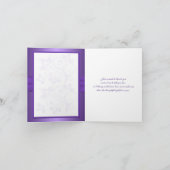 Cœurs joints floraux violet et blanc Merci (Intérieur)