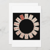 Coeurs Jouer aux cartes Cercle (Devant / Derrière)