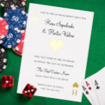 Coeurs Jouer Carte Fianté Gold<br><div class="desc">Jouer carte design avec costume de coeur. Choisissez votre couleur de feuille. Customisez le dos avec une photo ou les détails du registre.</div>