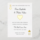 Coeurs Jouer Carte Fianté Gold (Recto)