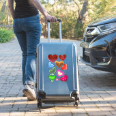 Coeurs Joyeuse Saint-Valentin Autocollants Colorés (Valise Insitu)