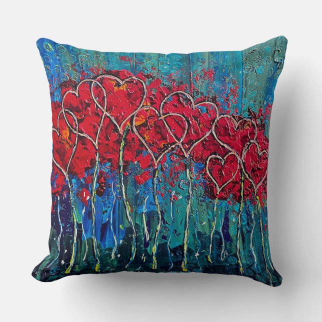 Coeurs Lance Oreiller (Recto)