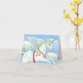 COEURS LICORNE, blanc de VOL de CARTE de NOTE de (Fleur jaune)