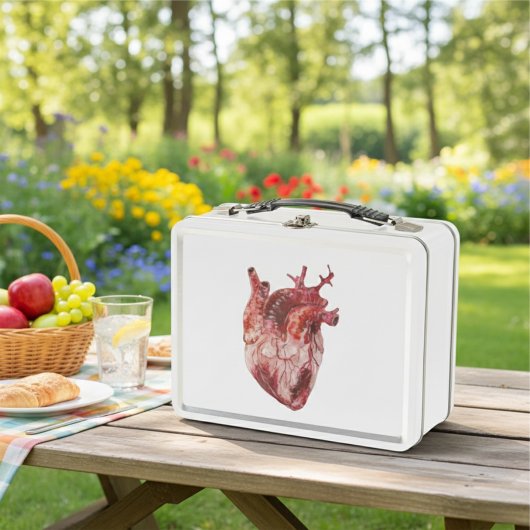 Coeurs Lunchbox en métal