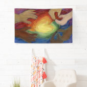 Coeurs & Mains Aimer Diversité Art Bannière person (En situation)