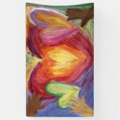 Coeurs & Mains Aimer Diversité Art Bannière person (Vertical)