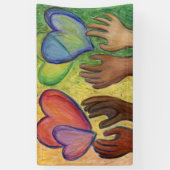 Coeurs & Mains Aimer Diversité Art Bannière person (Vertical)