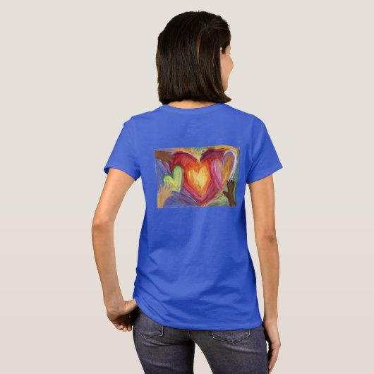 Coeurs & Mains Aimer Diversité Art T-shirt personn (Dos entier)