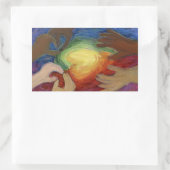 Coeurs & Mains Aimer Diversité Stickers Art Décal (Sac)