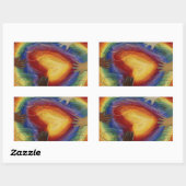 Coeurs & Mains Aimer Diversité Stickers Art Décal (Feuille)