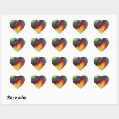 Coeurs & Mains Aimer Diversité Stickers Art Décal (Feuille)