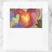 Coeurs & Mains Aimer Diversité Stickers Art Décal (Sac)