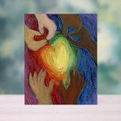 Coeurs & Mains Love Peinture DEI Art Print Sign (Neutre)