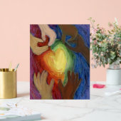 Coeurs & Mains Love Peinture DEI Art Print Sign (Mariage)