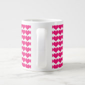 Coeurs mignons roses Mug Motif (Dos)