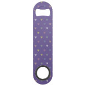 Coeurs minuscules polka sur violet violet Ultra vi (Dos)