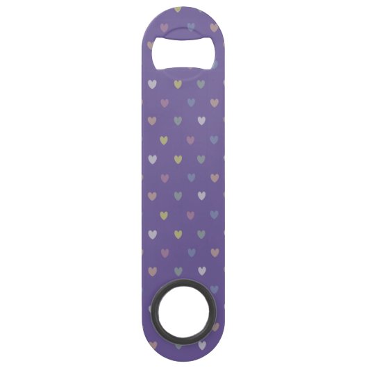 Coeurs minuscules polka sur violet violet Ultra vi (Devant)