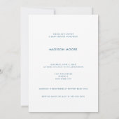 Coeurs modernes Blue Boy Oh Baby shower Invitation (Dos)