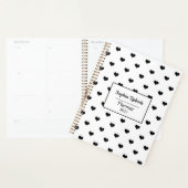 Coeurs modernes motif noir & blanc personnalisé (Devant avec enveloppe)