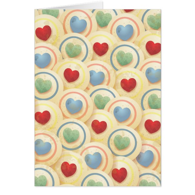 Coeurs motif de style vintage (Devant)