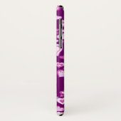 Coeurs motif rose et violet nommé coque iphone (Dos/Gauche)