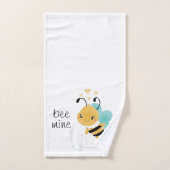 Coeurs Motifs de la mine d'abeilles (Serviette à main)
