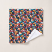 Cœurs multicolores (Gant de toilette)